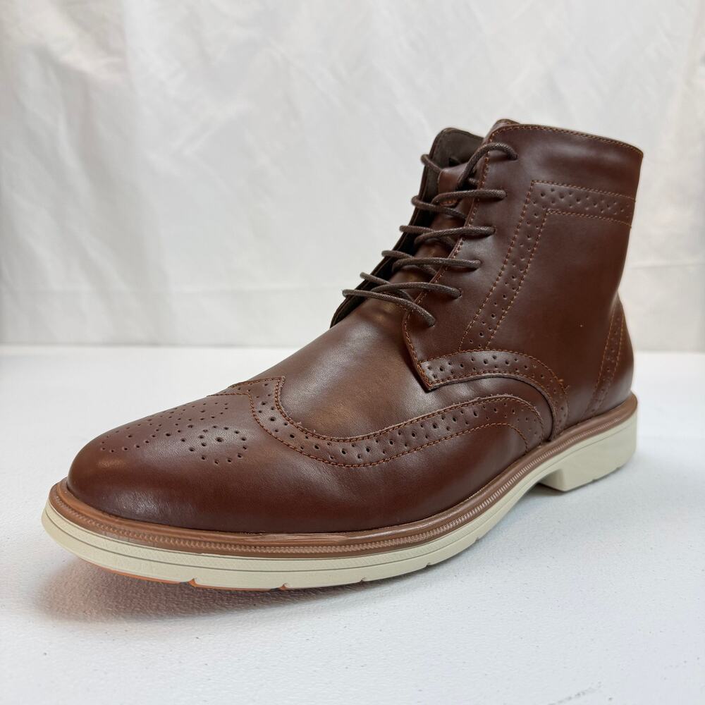 Orthocomfoot Men’s Brown Leather Oxford Ankle Boots size 45 (US 11)